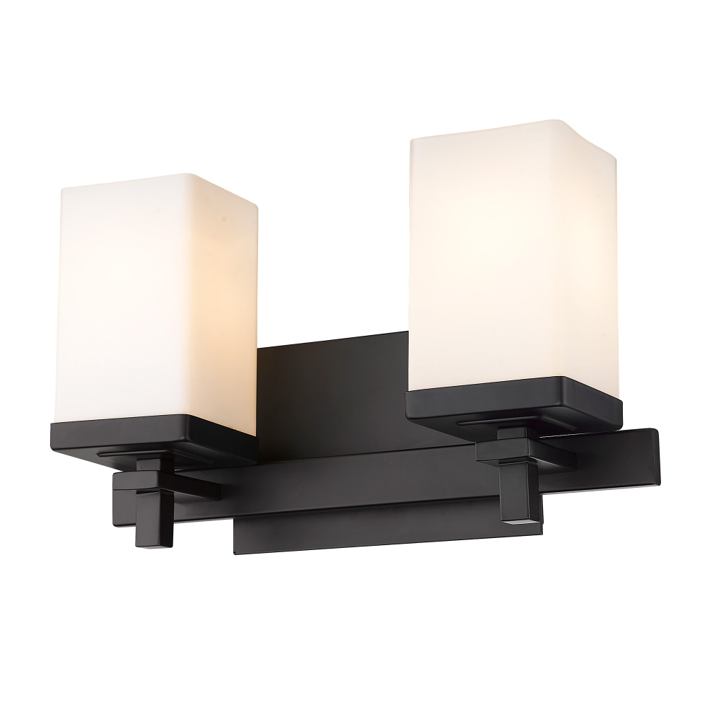 Wry Lighting Maddox 2-light Vanity in Matte Black